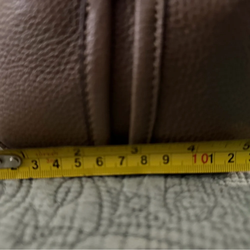 Coach Brown Leather Shoulder Bag with Gold Hardware